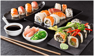 livraison plateaux mister à  sushi saclay